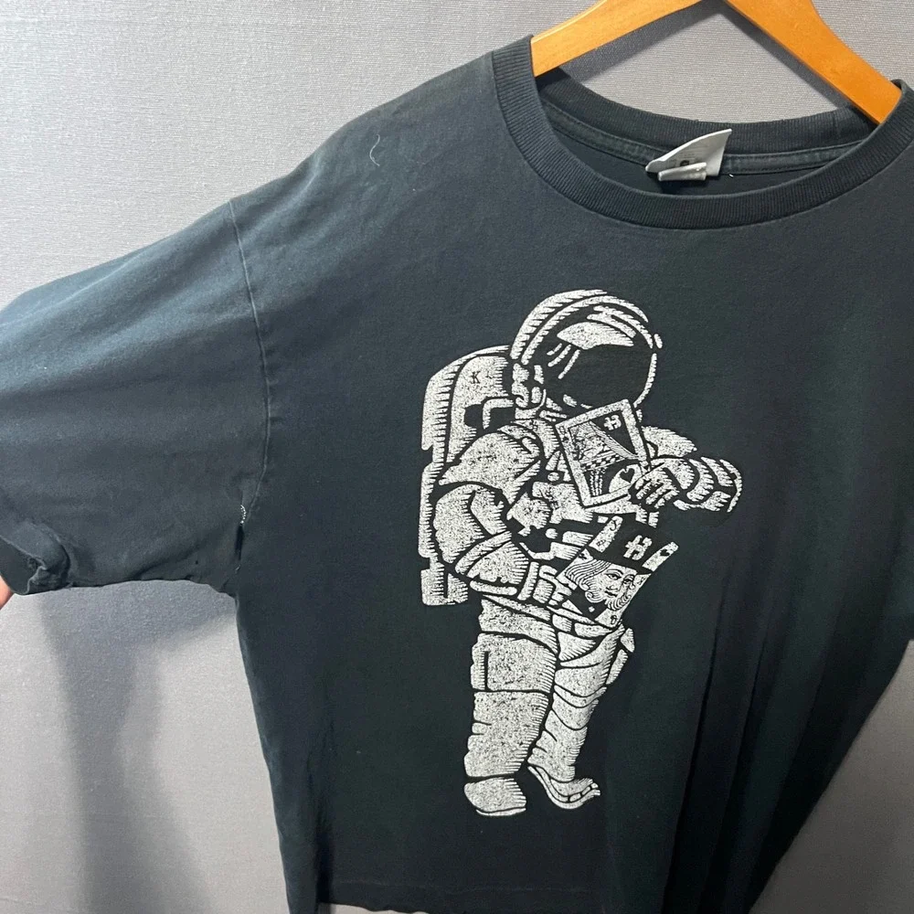 Billionaire Boys Club BBC Astronaut Playing Cards T-Shirt Black Japan Made L